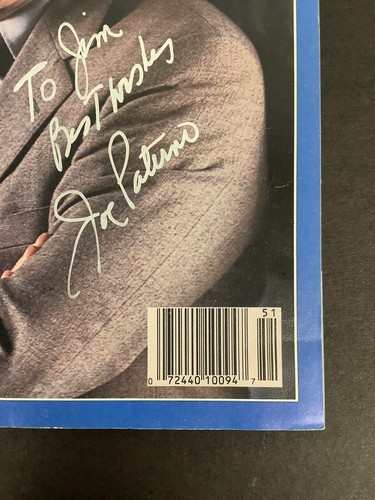 Joe Paterno Firmado Sports Illustrated 12/1986 Sin Etiqueta Penn State SOY Automático JSA - Imagen 5 de 8