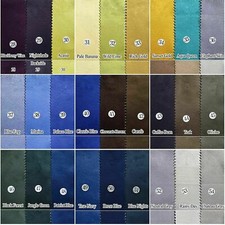 HEAVY 17oz POLYESTER FAUX SUEDE SUEDETTE DUAL SKIN FABRIC UPHOLSTERY CRAFT 58"W
