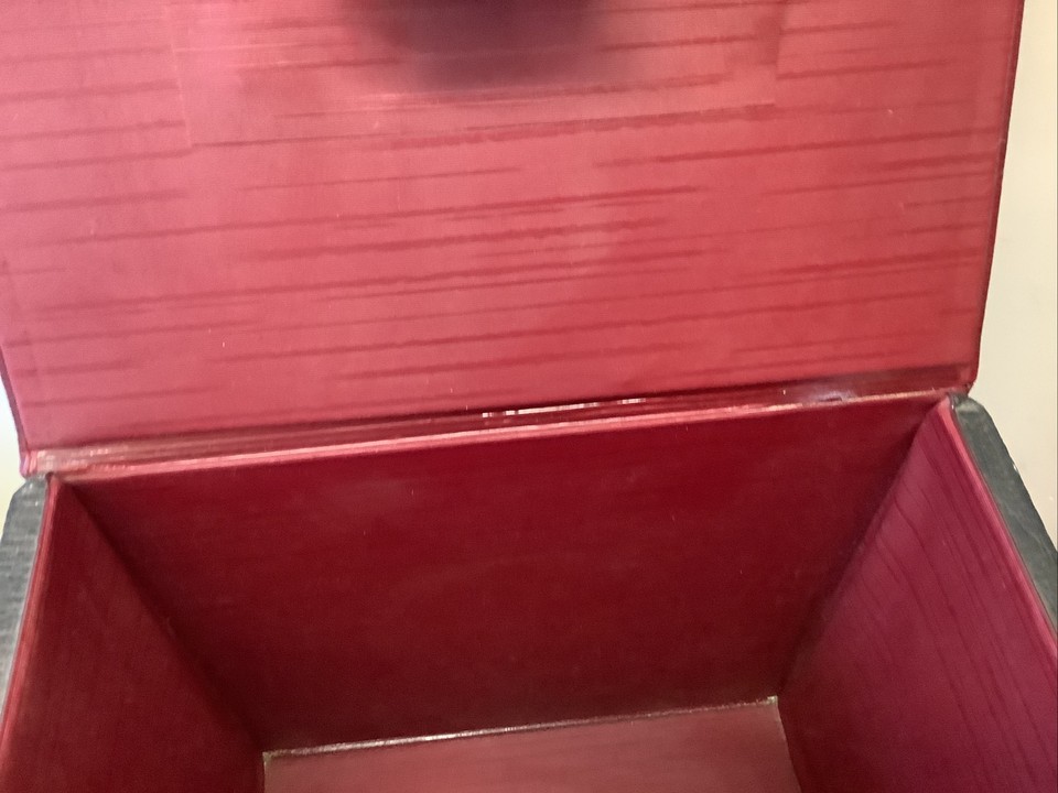 Vintage 7"/Singles/45s Vinyl Record Storage Box Carry Case in Black Vgc