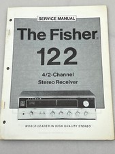 Fisher Model 122 Original Service Manual Free Shipping