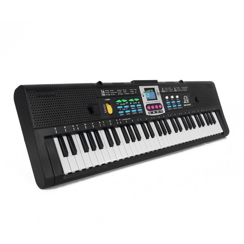 Kinder 61 Tastatur Elektrisches Keyboard E-Piano Klavier mit Mikrofon U0K5