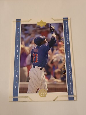 2003 Sammy Sosa UD Superstars MM8 Magic Moments Chicago Cubs NM Baseball Card
