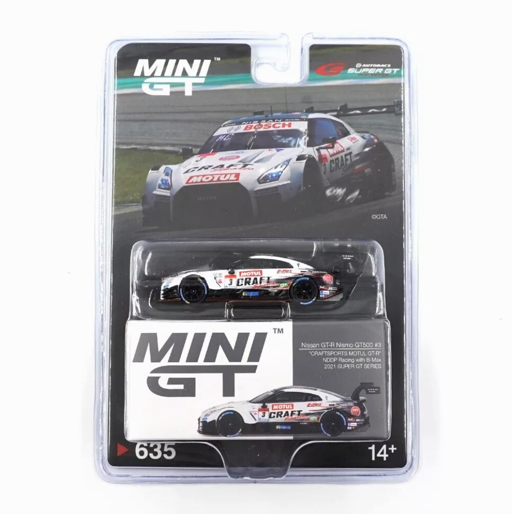 1/64 日産 NISSAN GT-R R35 GT500 NISMO GTR Mini GT 1:64 Nissan GT-R Nismo GT500 #3 NDDP Racing w/ B-Max