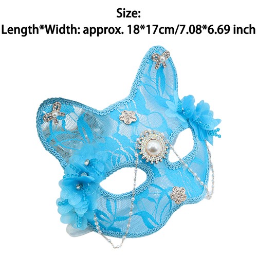 Frauen Mädchen Cosplay Ballbankett Katzenmaske Bequem Gesichtsschutz Trendy - Bild 22 von 22