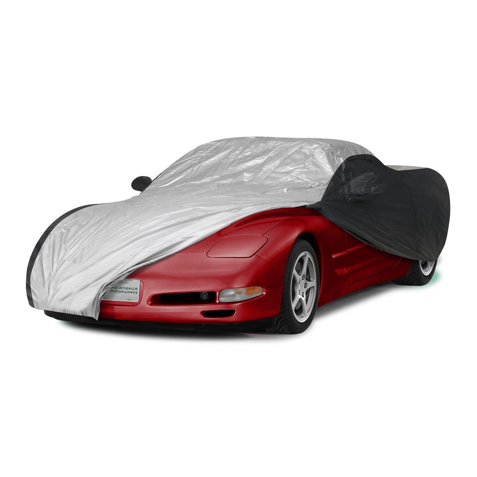 Black Silver Car Cover for 1997-2004 Corvette Intro-Tech