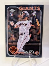2024 Topps Chrome Luis Matos #270 Rookie Card San Francisco Giants. rookie card picture