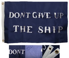 2x3 Embroidered Commodore Perry Don't Ship #2 Synthetic Cotton Flag 2'x3' clips