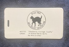 WWII 81st Infantry Wildcat Division 40th Reuonion unused nametag WW2. Identified