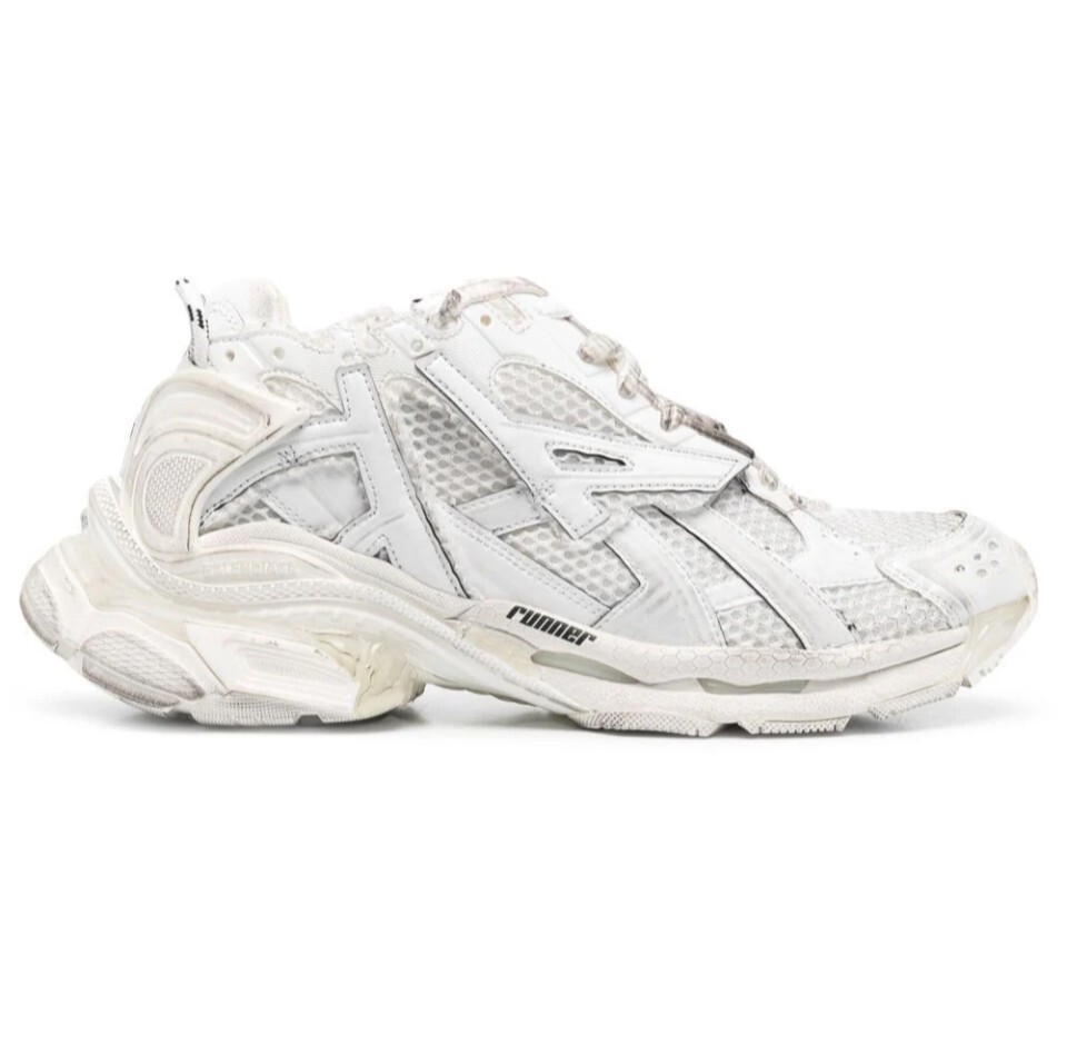 Balenciaga Runner Sneaker White Men Size 42/ Fit Size 10 US Balenciaga Runner Sneaker White Men Size 42/ Fit Size 10 US