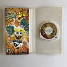SpongeBob SquarePants The Yellow Avenger Sony PSP Video Game Disc Manual Case