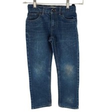 266 Levi's 511 Girl's Straight Leg Denim Jeans Pockets Slim Fit Blue 7
