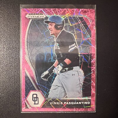 Vinnie Pasquantino 2021 Panini Prizm Draft Picks PDP205 Pink Velocity ODU Royals