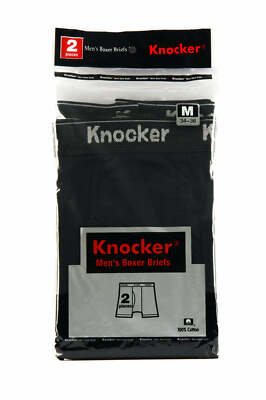 Knocker Men's 2-Pack Boxer Briefs Black & Grey