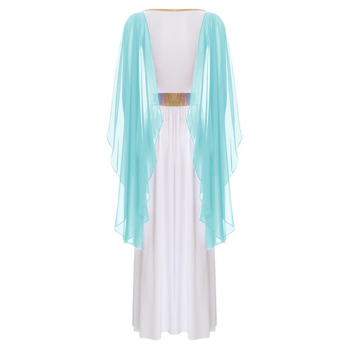 Damen Kostüm Weiches Robe Angenehmes Kleid Ägyptische Maxikleid Nachtclub Toga - Bild 31 von 42