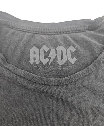 AC/DC Rock Band Highway to Hell T-Shirt Dunkel Grau Größe S Musik Gebraucht - Imagen 3 de 12