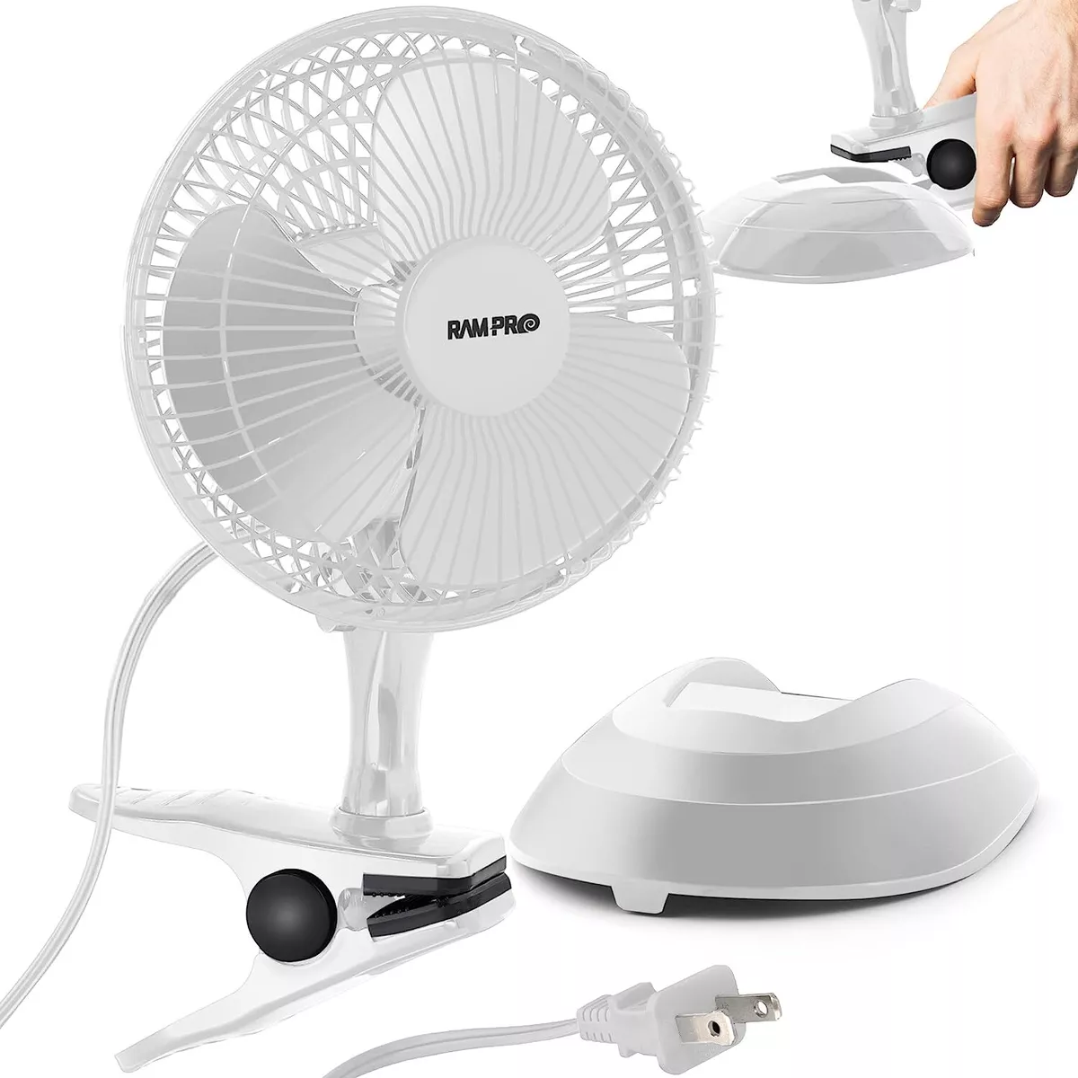 Ram Pro Personal Clip on Fan Cooling Portable Mini Desk Fan with