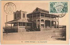 SENEGAL - POSTAL HISTORY: COLONIAL EXPO stamp on POSTCARD: LOUGA 1934