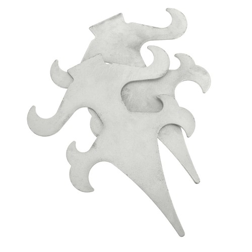 2 Pcs Schmiedeeiserner Zaunaufsatz Eisenzaun Dekoration Eisenzaun-Zubehör - Bild 3 von 12