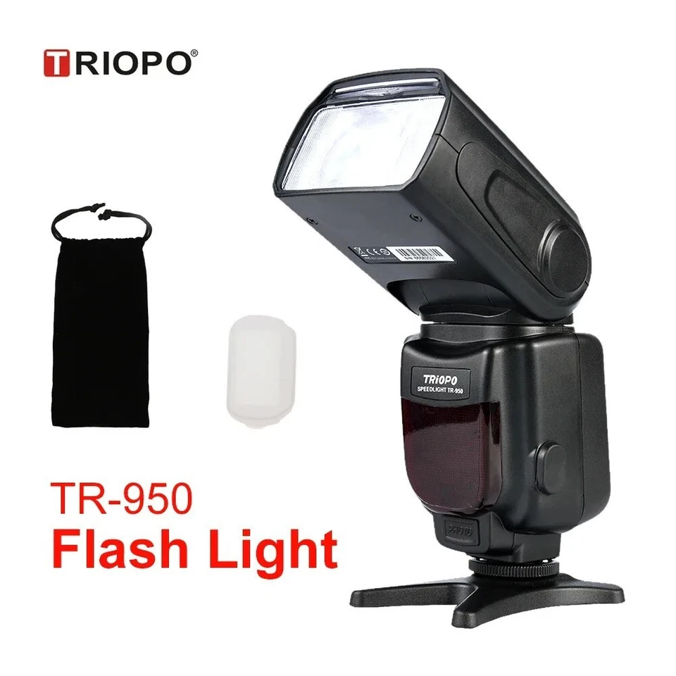 US TRIOPO TR-950 Camera Flash Light Speedlite for Nikon D3400 Canon 650D 7D Fuji - Image 2 of 4