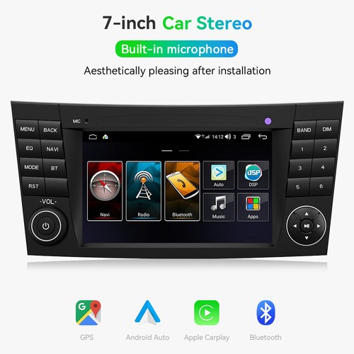 For Mercedes Benz E/CLS/G W211 W219 Android 13.0 Car Radio Stereo DAB+ GPS Navi - Picture 3 of 18