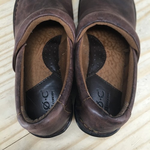 BOC Born Concept Shoes Womens 7 M Peggy Clogs Slip On C45723 Brown Leather - Picture 14 of 17