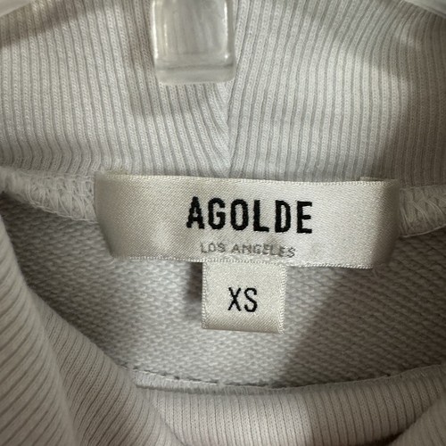 NEW AGOLDE Turtleneck Sweater Sweatshirt Size XS Ribbed Paper Mache White Classy - Picture 6 of 15