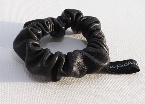 Leather Hair Bands Scrunchie Bracelet Accessories Nappa Coffee Black Brown