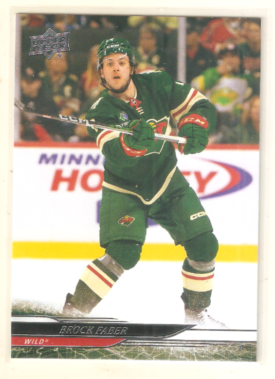 Brock Faber 2024-25 Upper Deck Series 1 Base Card #92 Wild