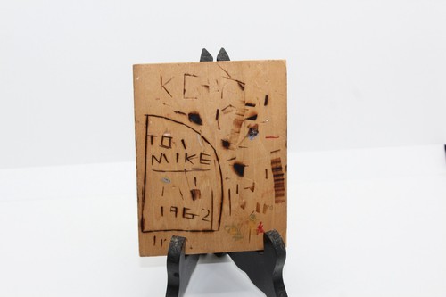 Wood Burning Art US Rocket Moon Space 1962 Hobby Piece - Picture 3 of 8