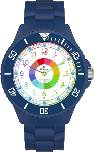 Kinderuhr Jungen Mädchen, Lern Armbanduhr für Kinder 3ATM wasserdichte Analog - Bild 11 von 11