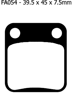 EBC/FA054TT Brake Pads (Front) for Kawasaki/Suzuki/Yamaha Quads etc. - Picture 2 of 2