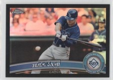 2011 Topps Chrome Black Refractor 7/100 John Jaso #57 0c2