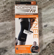 Copper Fit Freedom Copper Infused Knee Compression Sleeve Unisex - M 13"-14"