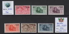 WC1_31322. AEGEAN COL.: GENERAL ISSUES. 1932 ALIGHIERI air set. Sc.C8-C13. MH