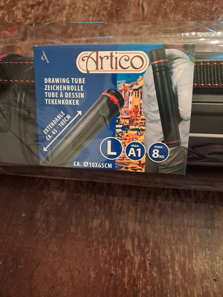 Tubo Porta Disegni Leggero Impermeabile fino 105 cm di Lunghezza 10 di Diametro - Immagine 3 di 3