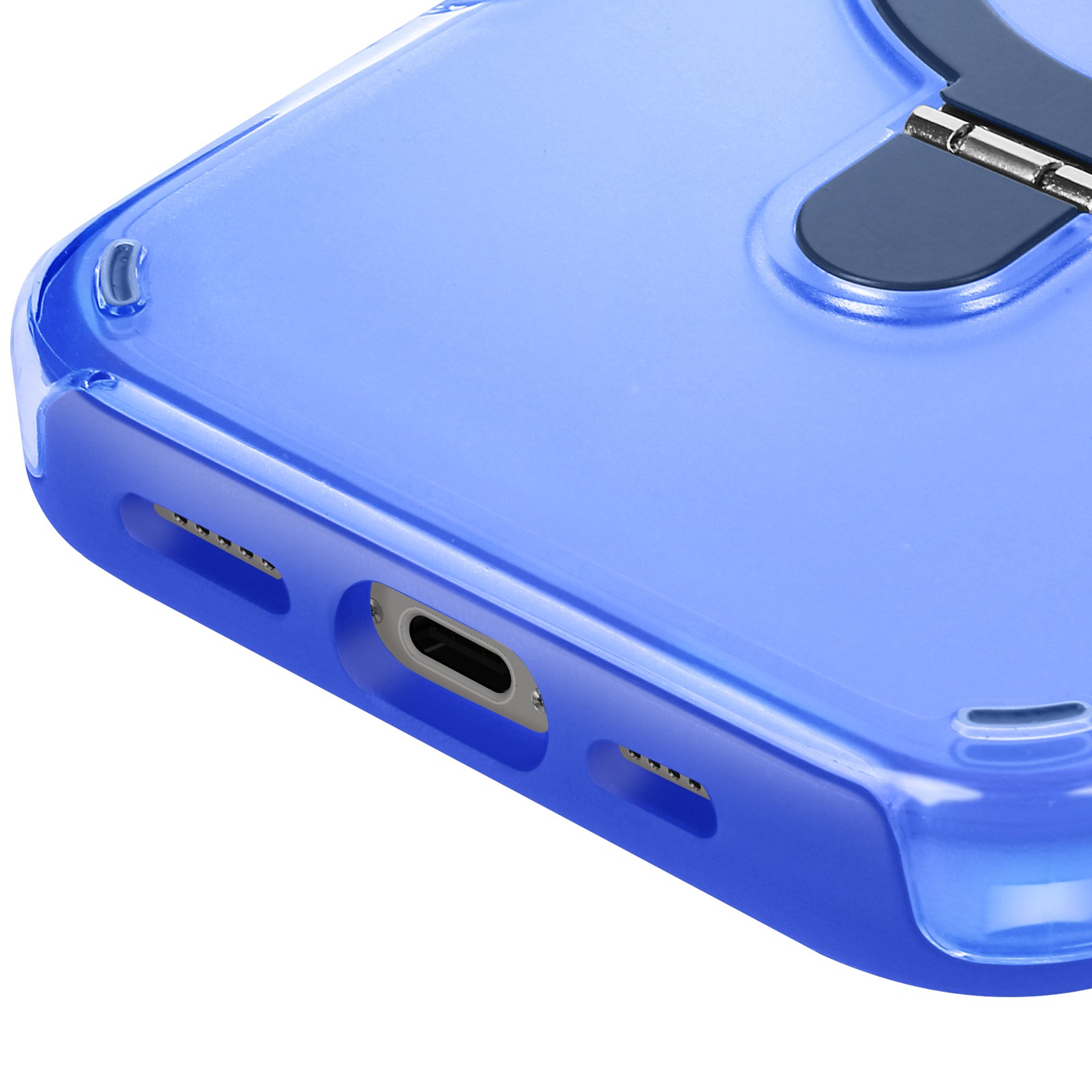 Coque iPhone 16 Pro Max antichoc bleu Avizar protection intégrale rigide
