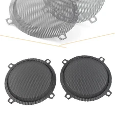 New Black Wired Punched Steel Mesh Speaker Grills for Harley Electra Glide