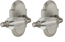 Nostalgic Warehouse Cottage Plate with Parlor Lever, Passage 2.75" Satin Nickel