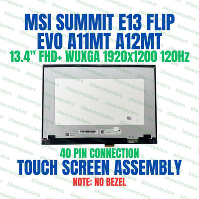MSI Summit E13 Flip Evo A12MT 13.4'' LCD Touch Screen Assembly No Bezel