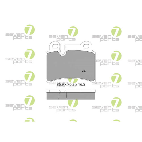 Plaquettes de frein Audi Seat SVP25280 à friction silencieuse