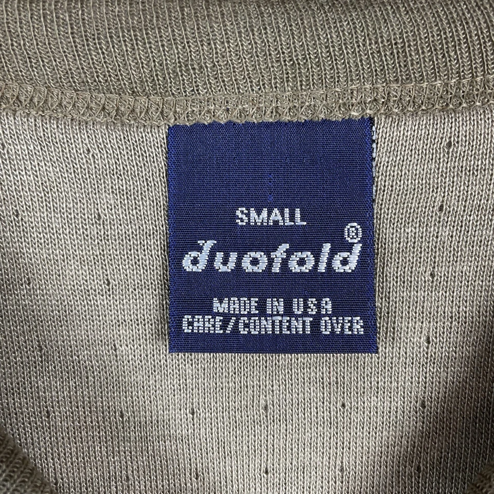 Camisa Térmica Vintage Doble Plegable Adulto Pequeña Marrón Años 80 90 Grunge Hipster Punk EE. UU.  Foto 4 de 4