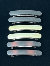 Vintage 1980s Hair Clip Barrette Lot of 6