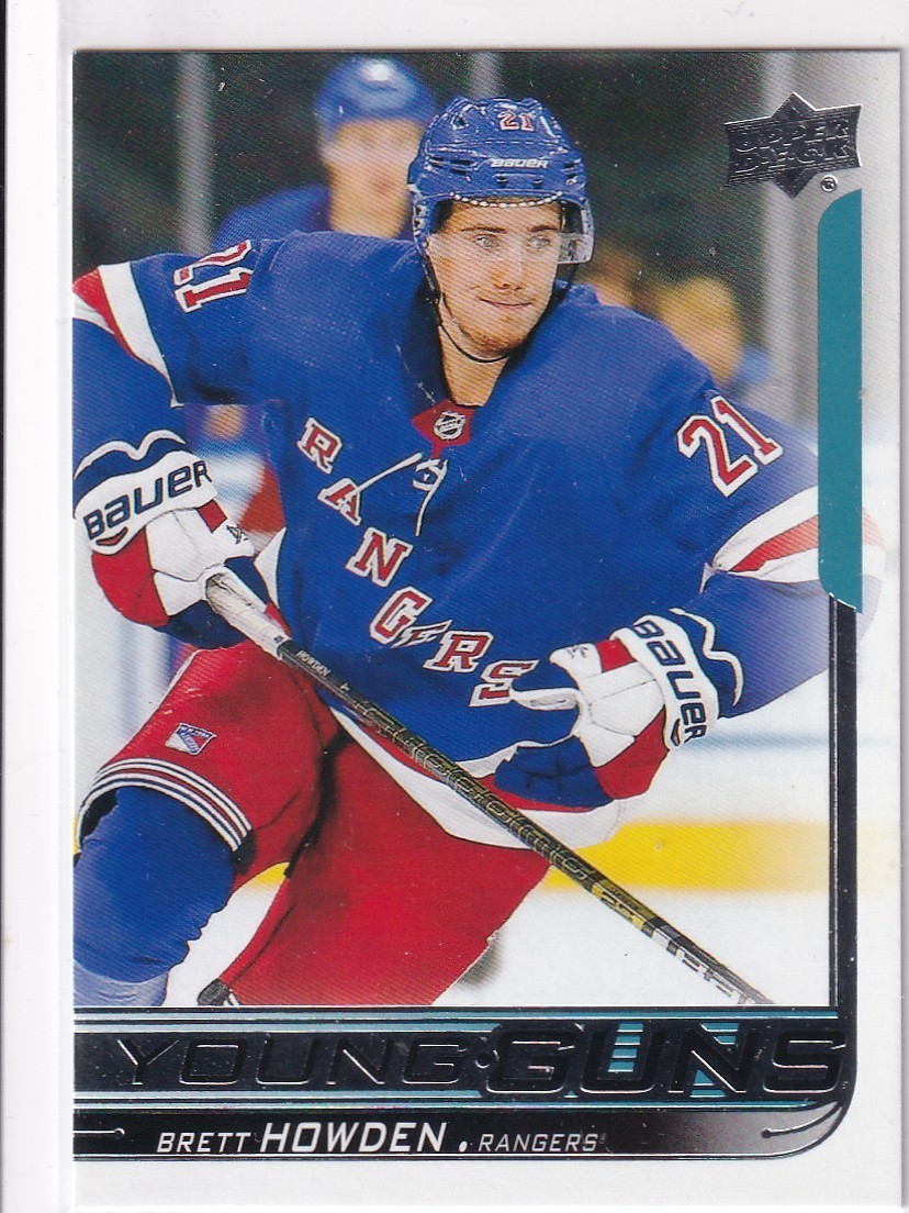 18/19 UD SERIES 1 BRETT HOWDEN YOUNG GUNS RC SP ROOKIE #215