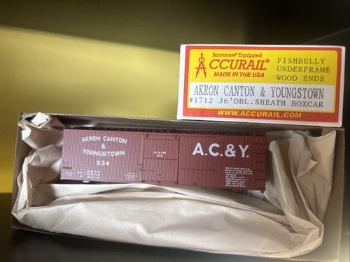 HO Accurail #1712 Akron Canton & Youngstown 36’ Boxcar Kit. | Zustand: New