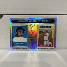 2024 Heritage High Number 1975 MVP Fred Lynn Joe Morgan Silver Chrome /225 SP