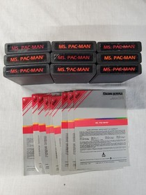 Ms. Pac-Man (Atari 2600, 1982) Cart And Manual Tested