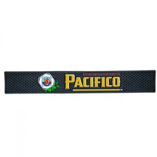 Pacifico Cerveza Drip Rail PVC Bar Mat, 24 x 3.5" Multi-Color