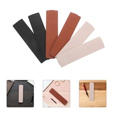 6pcs Pen Holder For Notebook Pu Elastic Band Pen Holder Strap