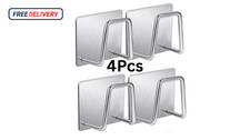 4 Adhesive Sponge Holder Stainless Steel Sink Caddy for Kitchen Accessories USA