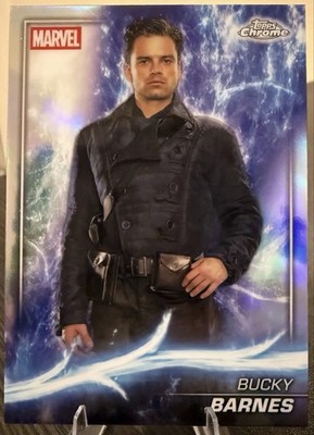 Topps Chrome Phase One Marvel Captain America Bucky Barnes Refractor #26 2025